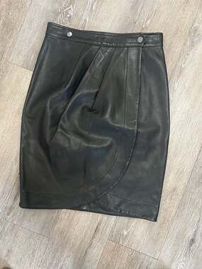 Ba&sh Leather Skirt - XS,